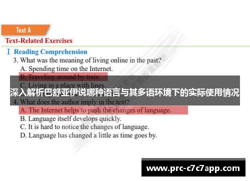 深入解析巴舒亚伊说哪种语言与其多语环境下的实际使用情况 深入解析巴舒亚伊说哪种语言与其多语环境下的实际使用情况
