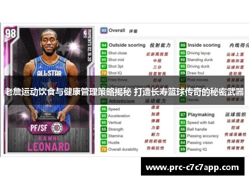 老詹运动饮食与健康管理策略揭秘 打造长寿篮球传奇的秘密武器